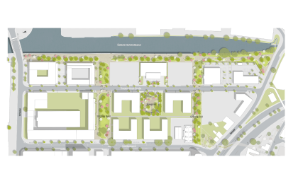Harburger Brücken Lageplan Entwurf