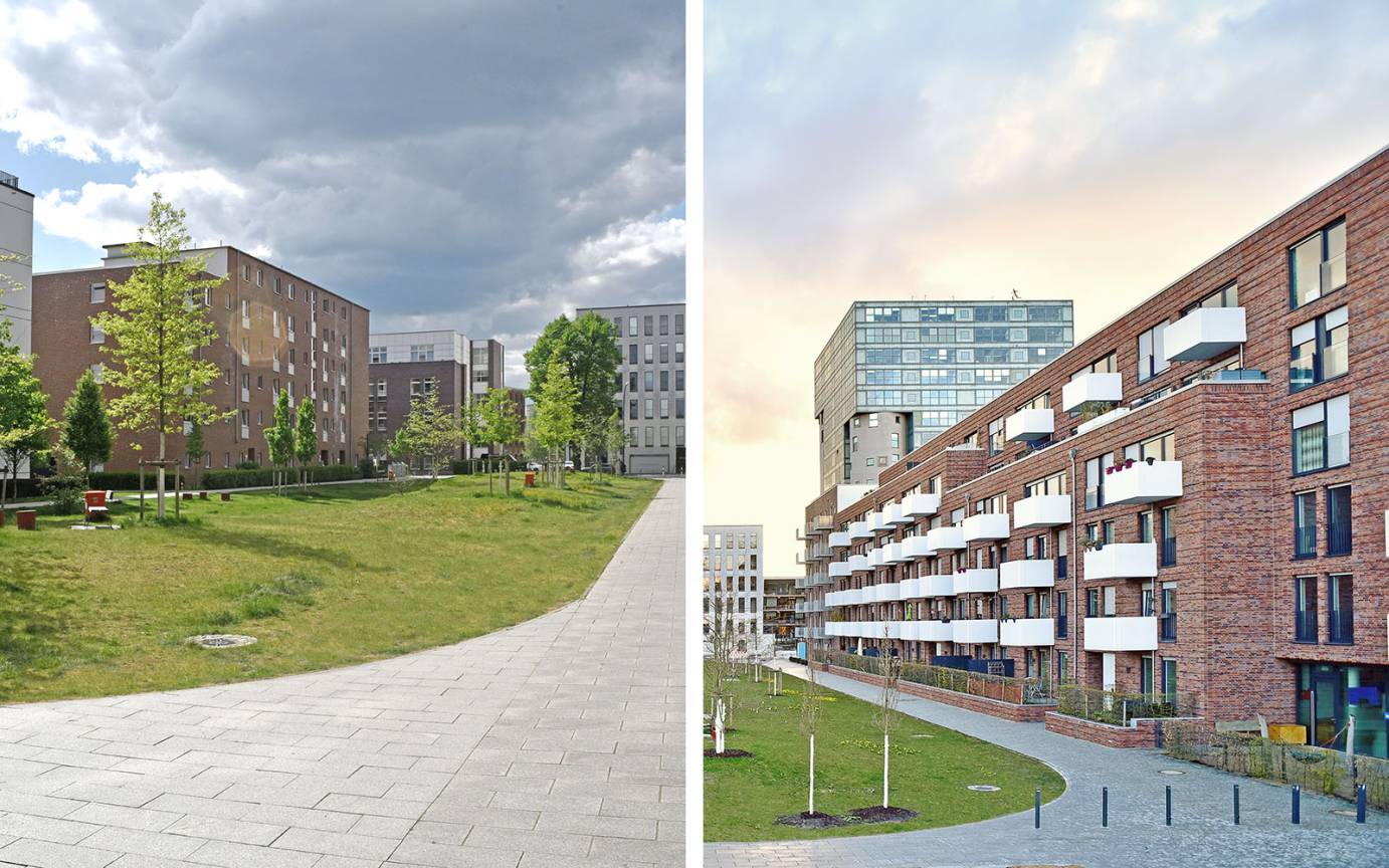 Harburger Br&uuml;cken Theodor-Yorck-Stra&szlig;e Gr&uuml;nzug Nord