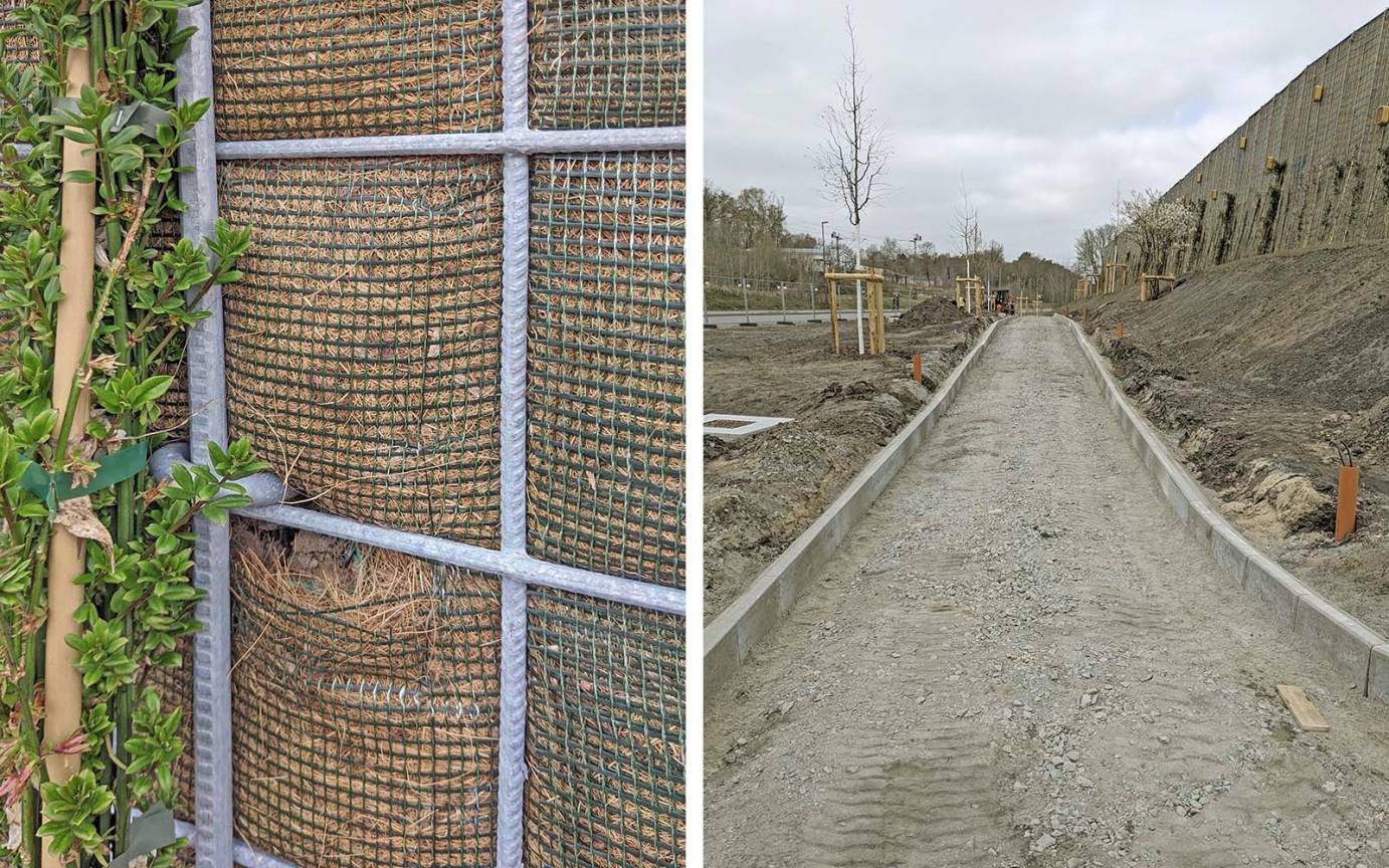 Lärmschutzwand Giselbertstraße Buxtehude Bermenweg