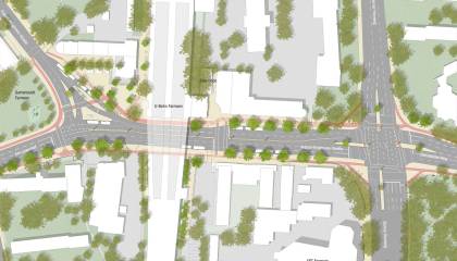 Bahnhof Farmsen Lageplan Entwurf