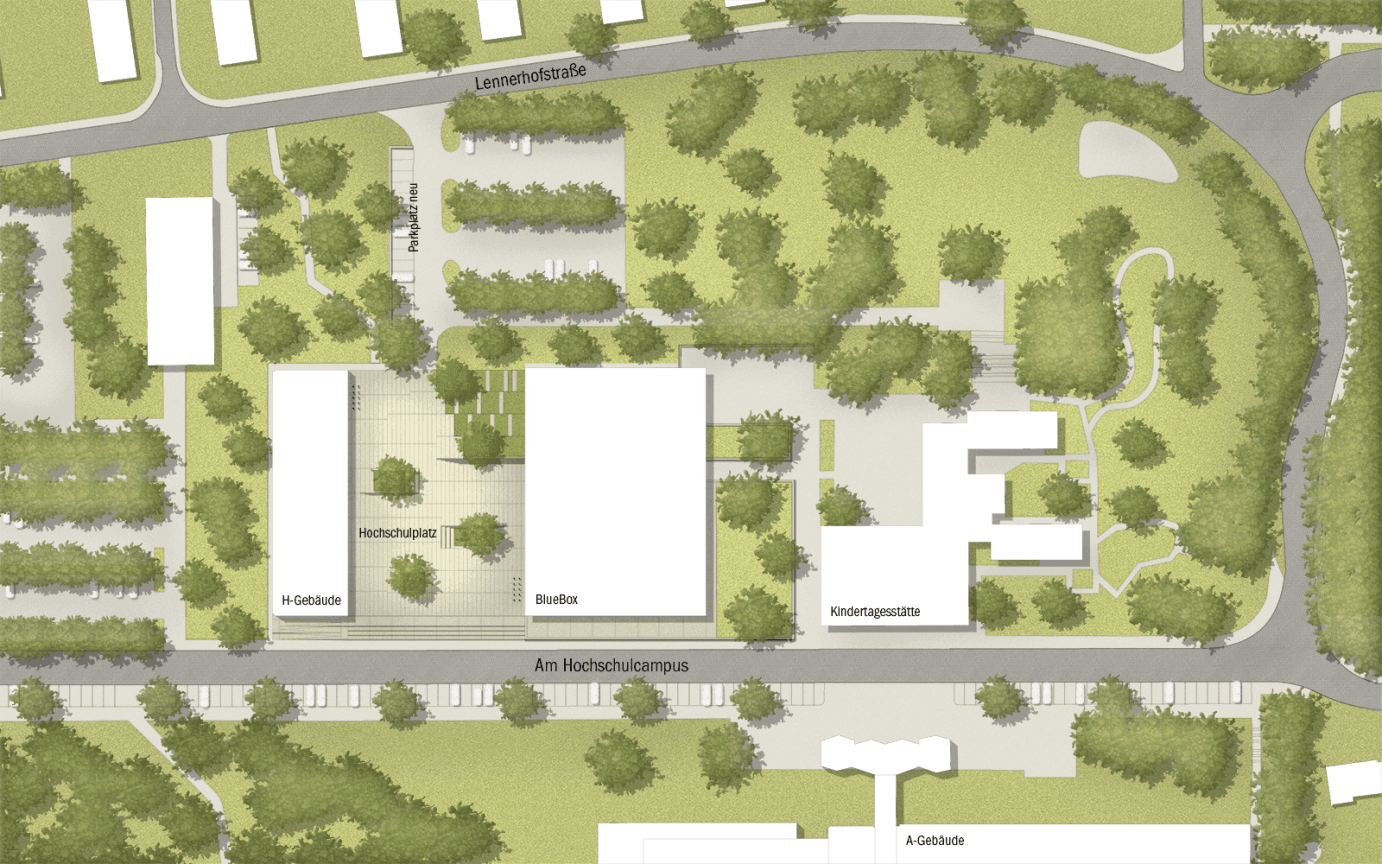 Hochschulplatz Bochum &Uuml;bersichtsplan Hochschulplatz