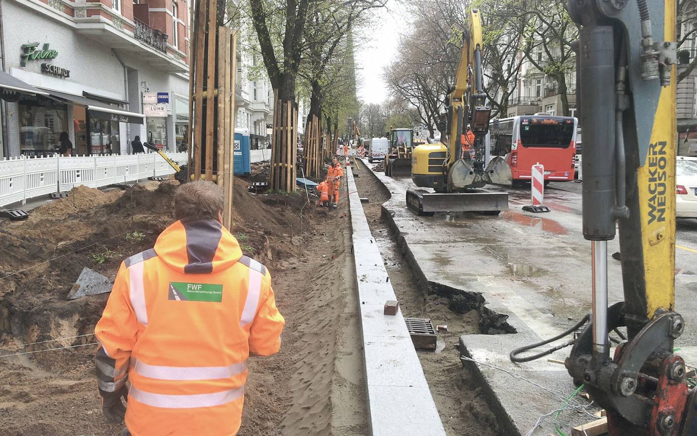 Eppendorfer Baum Lindenbestand Baustelle