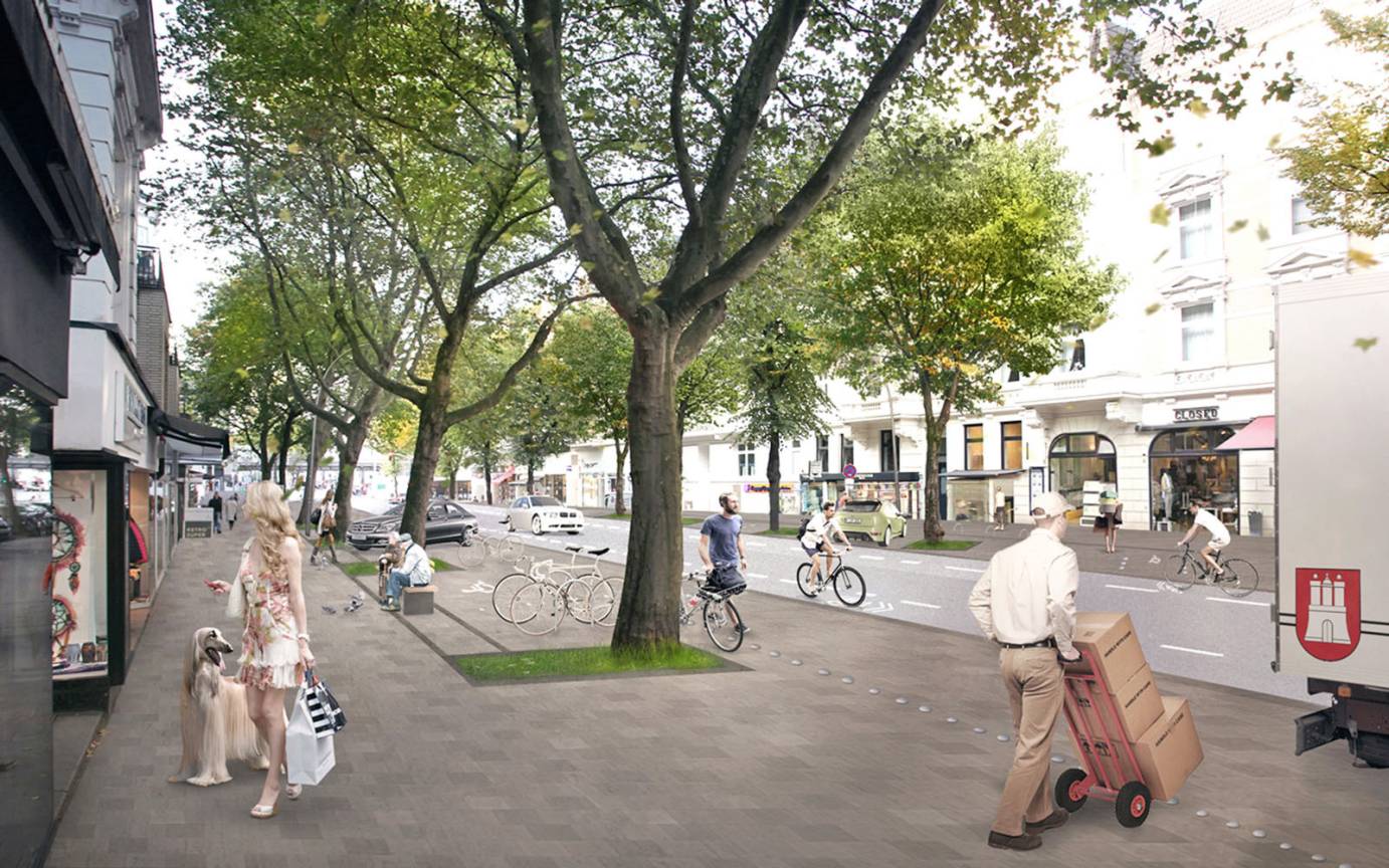 Klosterstern Eppendorfer Baum Neugestaltung Visualisierung