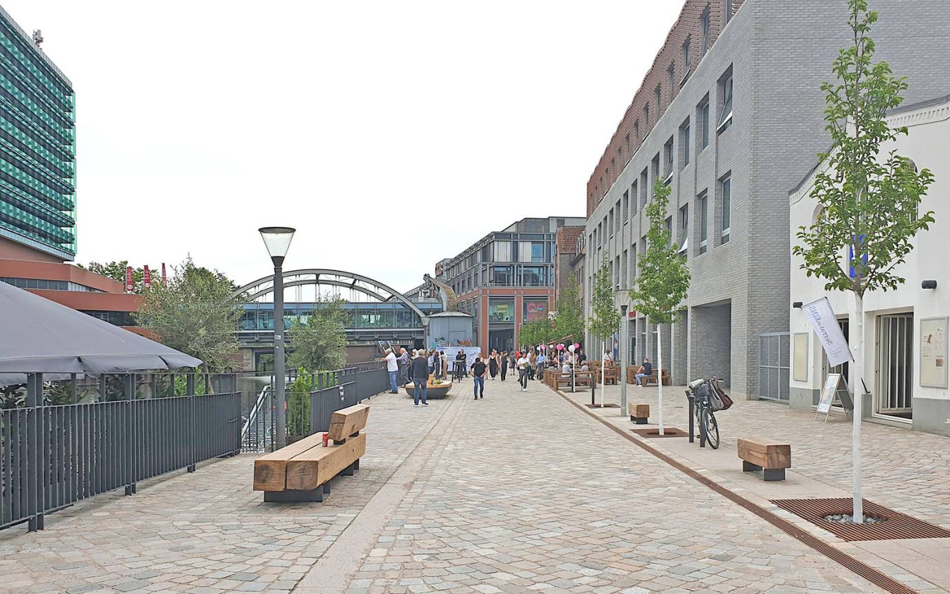Serrahnstra&szlig;e Bergedorf Blick Promenade S&uuml;den