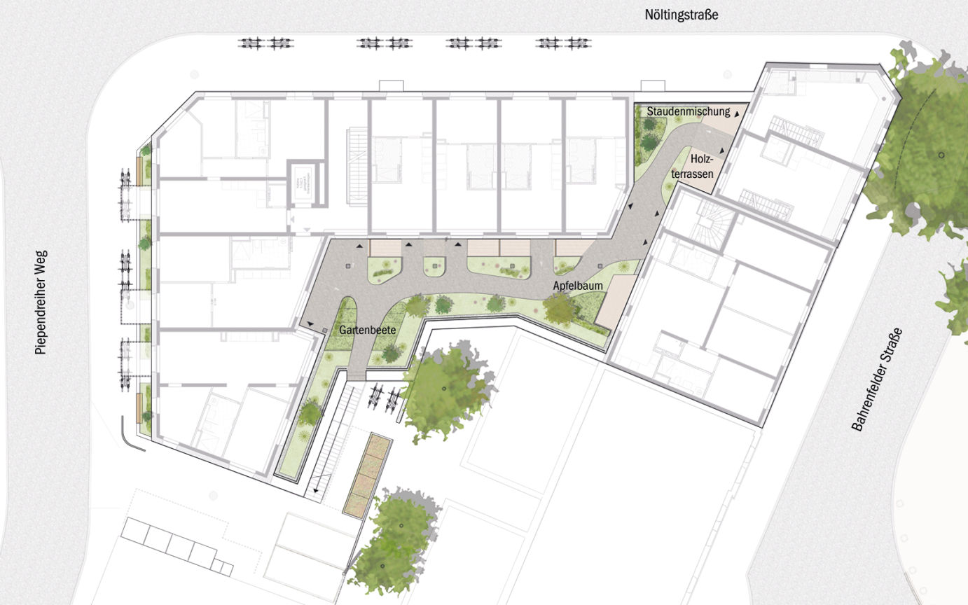 Aurelie Lageplan Entwurf 1 OG