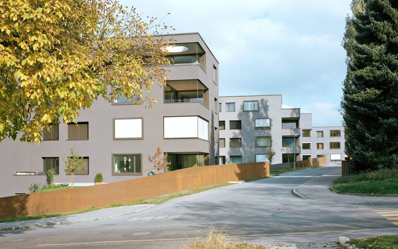 Wohnanlage Bachm&auml;ttli Ansicht der Anlage von der Rathausstra&szlig;e