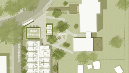 Studierendenwohnen Burse Lageplan Entwurf