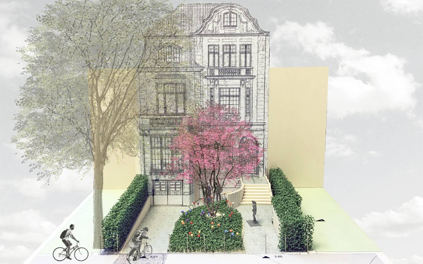 Heilwigstra&szlig;e Frontansicht Auffahrt Entr&eacute;e