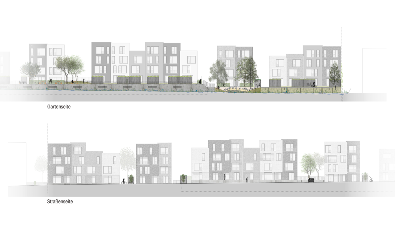 Jenfelder Au Hamburg Detail Auszug Geb&auml;udeabwicklung Gegen&uuml;berstellung