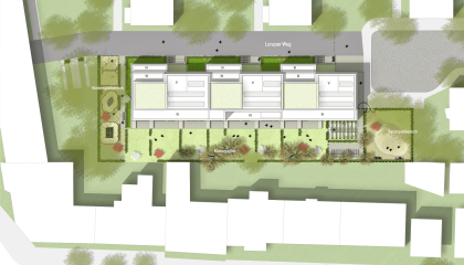 Luruper Weg Lageplan Entwurf