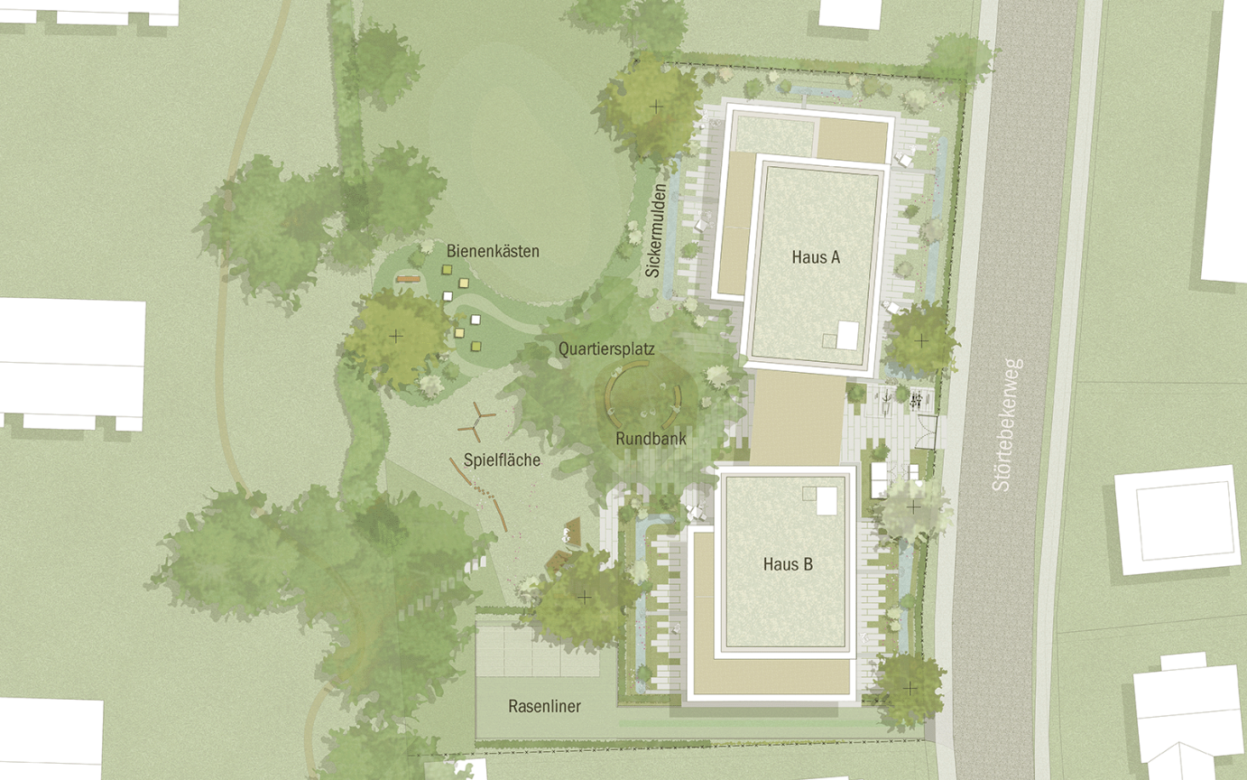 St&ouml;rtebekerweg Lageplan Entwurf