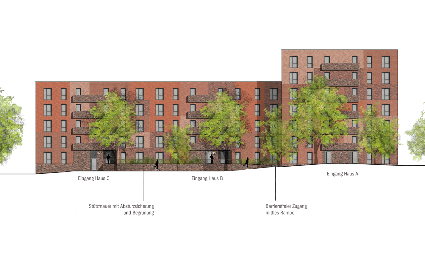 Wohnbebauuung Rappoltsweg Ansicht