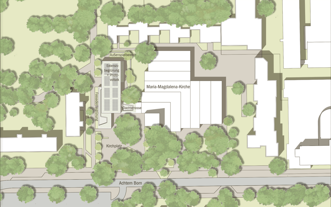 Achtern Born Lageplan &Uuml;berblick