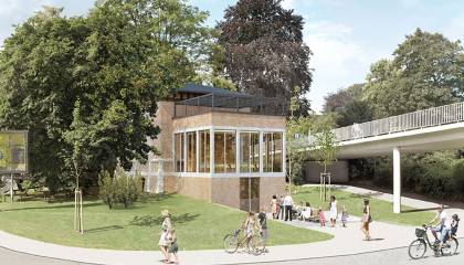 Alte Wache Dammtordamm Perspektive Anbau Alte Wache