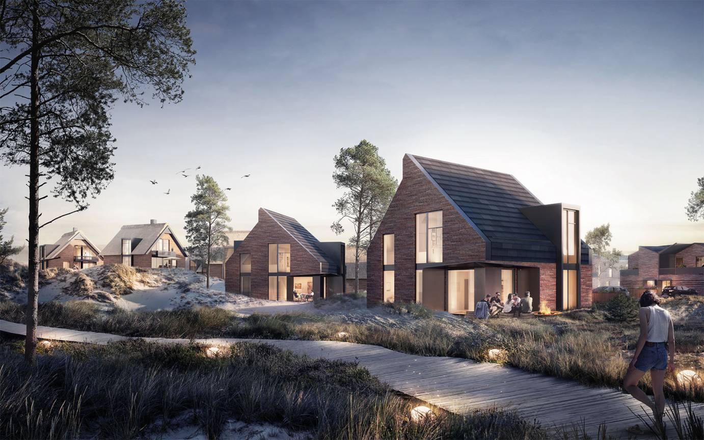 D&uuml;nenbarkt List Sylt Ferienhaus 1B Lage D&uuml;neng&uuml;rtel