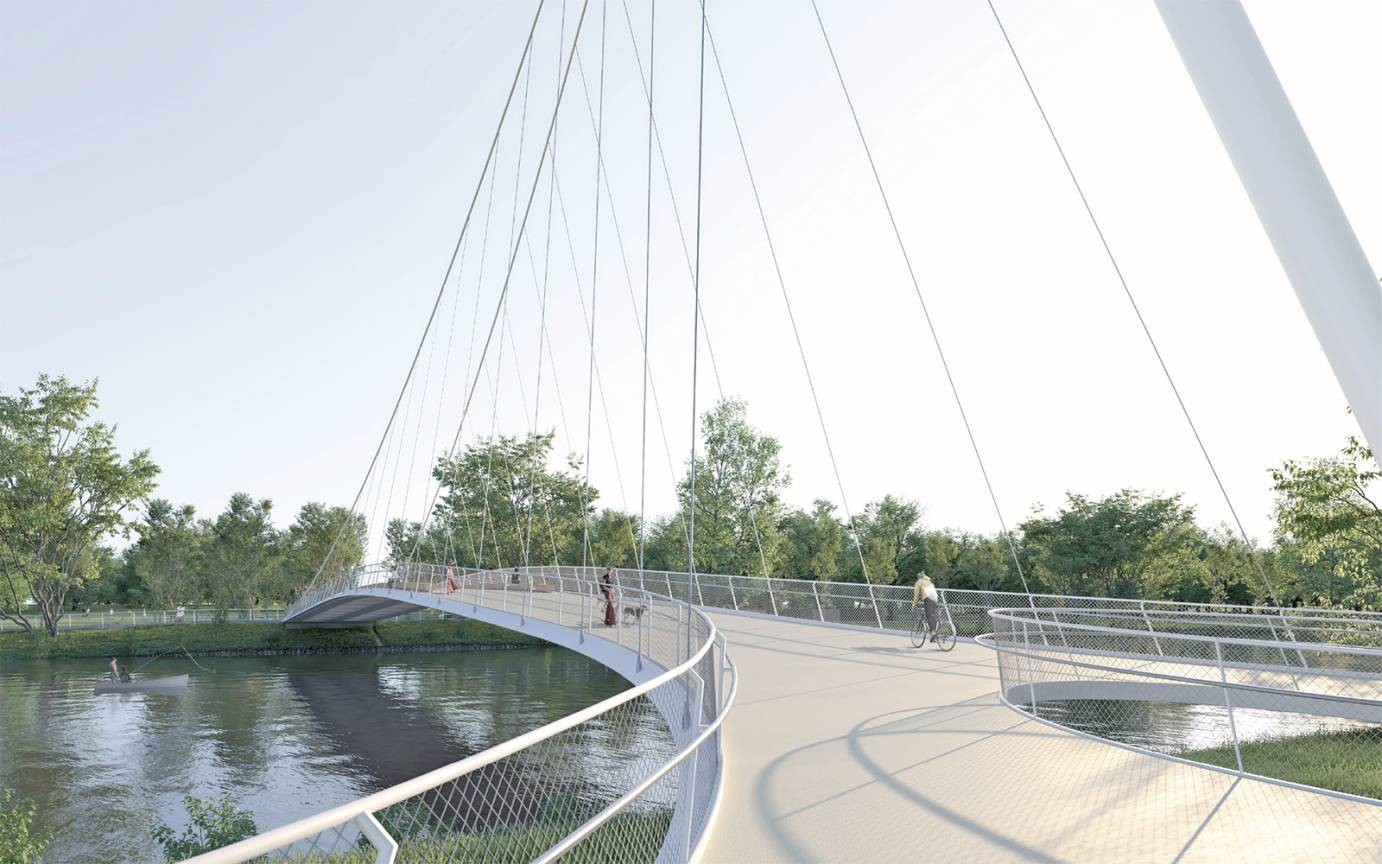 Ersatzbau Friedrichsausteg Blick Ulm Richtung Neu Ulm