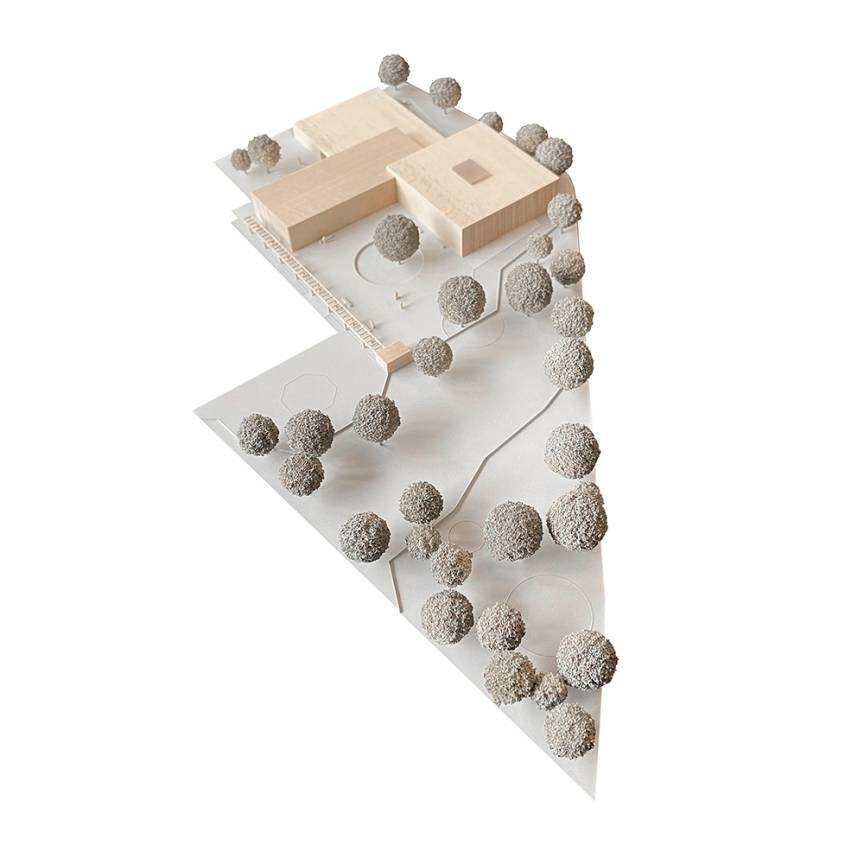 Grundschule Brockhagen Modell Gel&auml;nde Perspektive