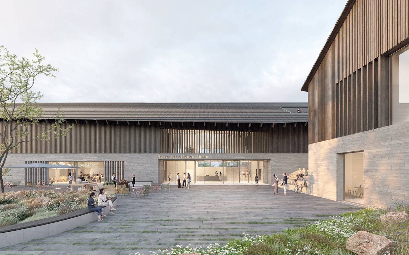 Haus Fernen Rh&ouml;n Blick Wasserkuppe Marktplatz