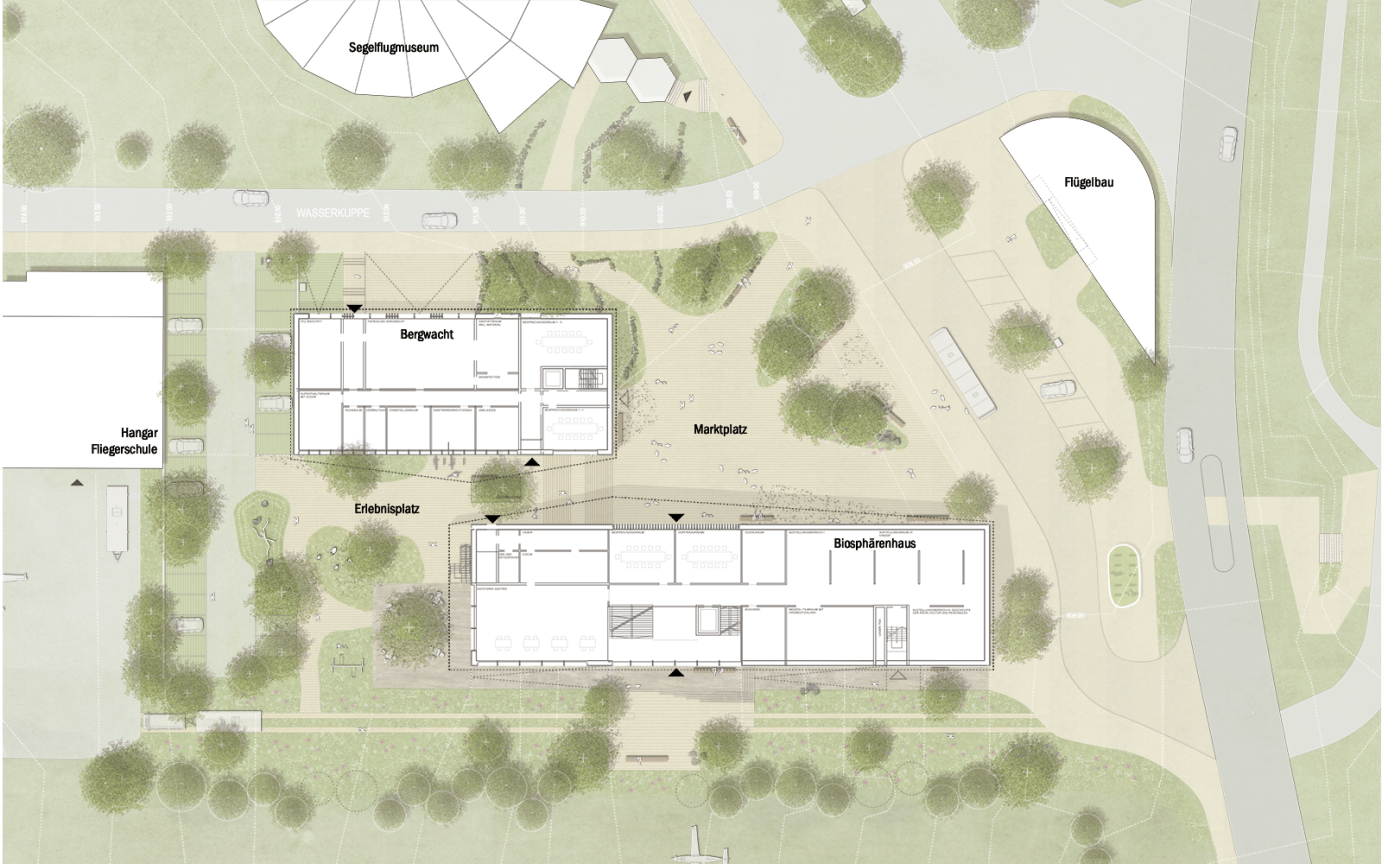 Haus Fernen Rh&ouml;n Lageplan Entwurf