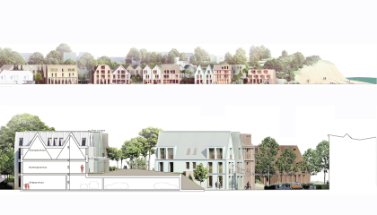 Hohwacht Variante 01 Fassadenabwicklung und Schnitt