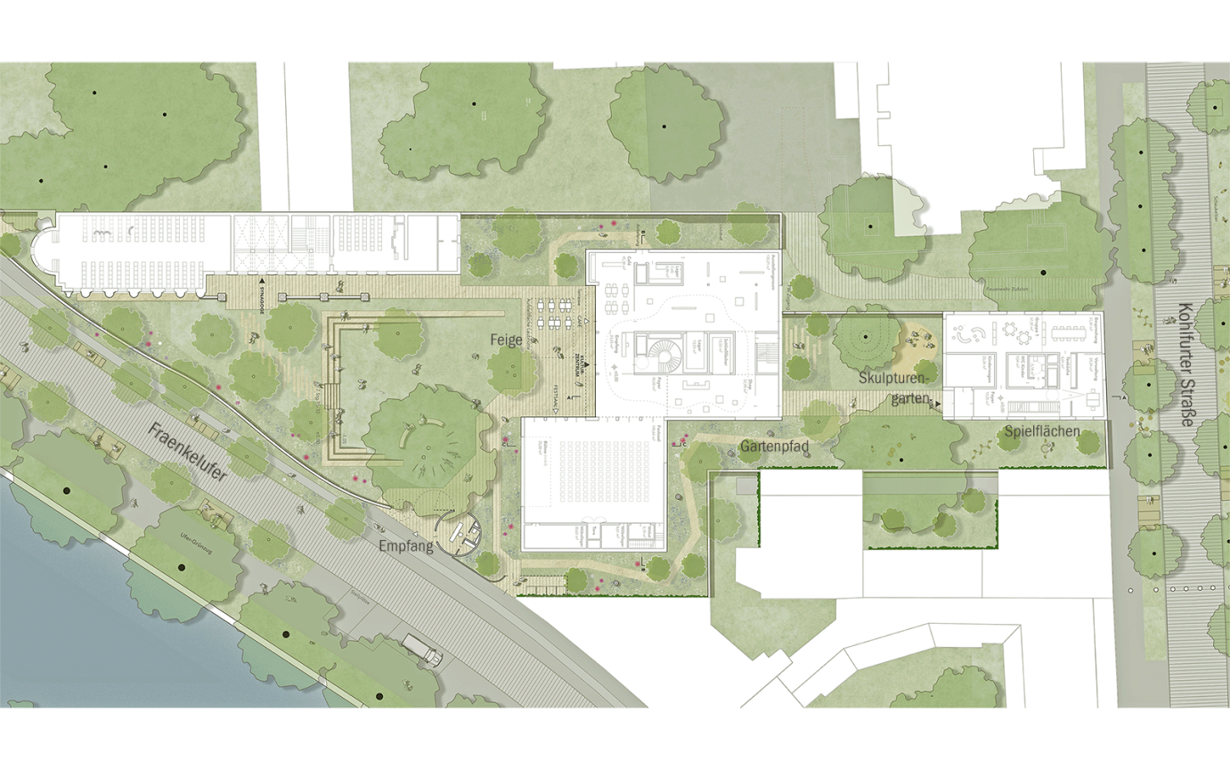 J&uuml;disches Zentrum Berlin Lageplan Entwurf Ma&szlig;stab
