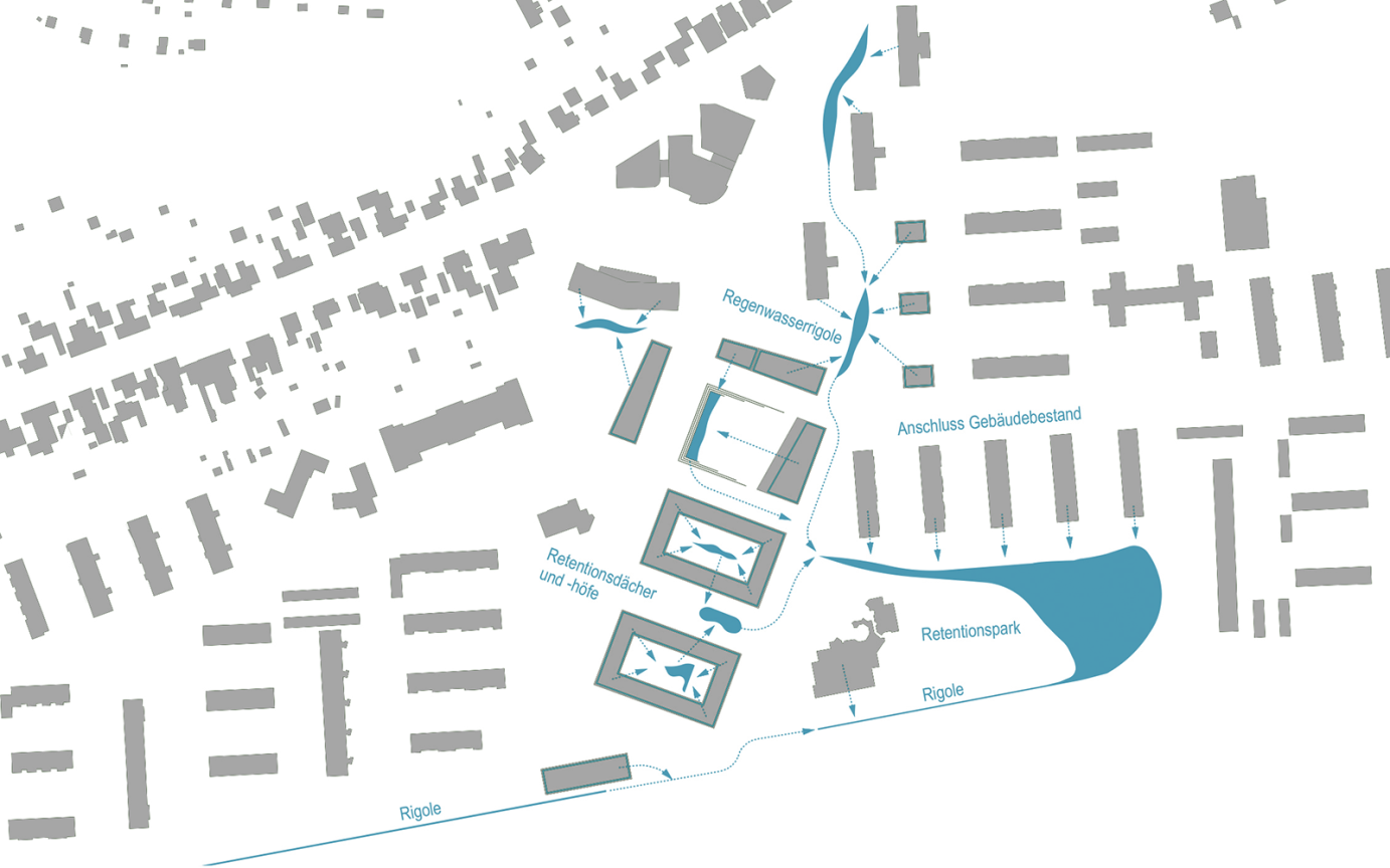 L&uuml;beck Moisling Regenwasser Versickerungskonzept
