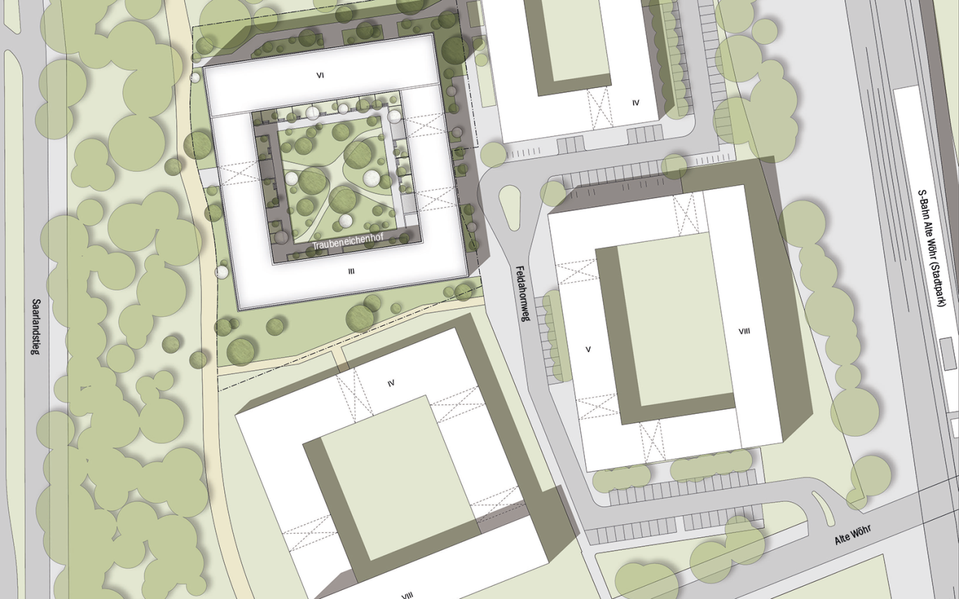 Pergolenviertel &Uuml;bersichtsplan Nachbebauung