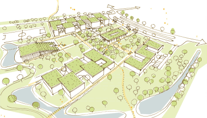 Schulzentrum Hammelburg Vogelperspektive