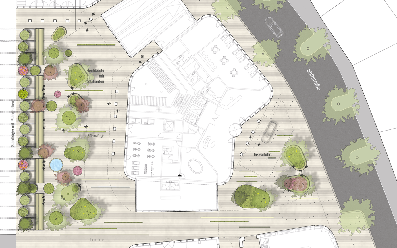 Stiftstra&szlig;e Frankfurt Lageplan Entwurf