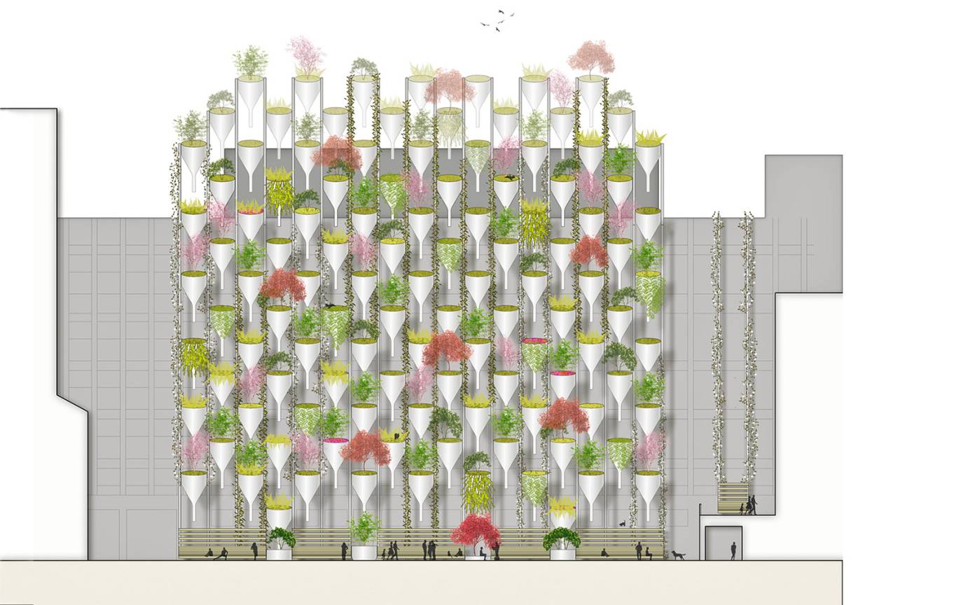 Stiftstra&szlig;e Frankfurt Ansicht H&auml;ngender Garten