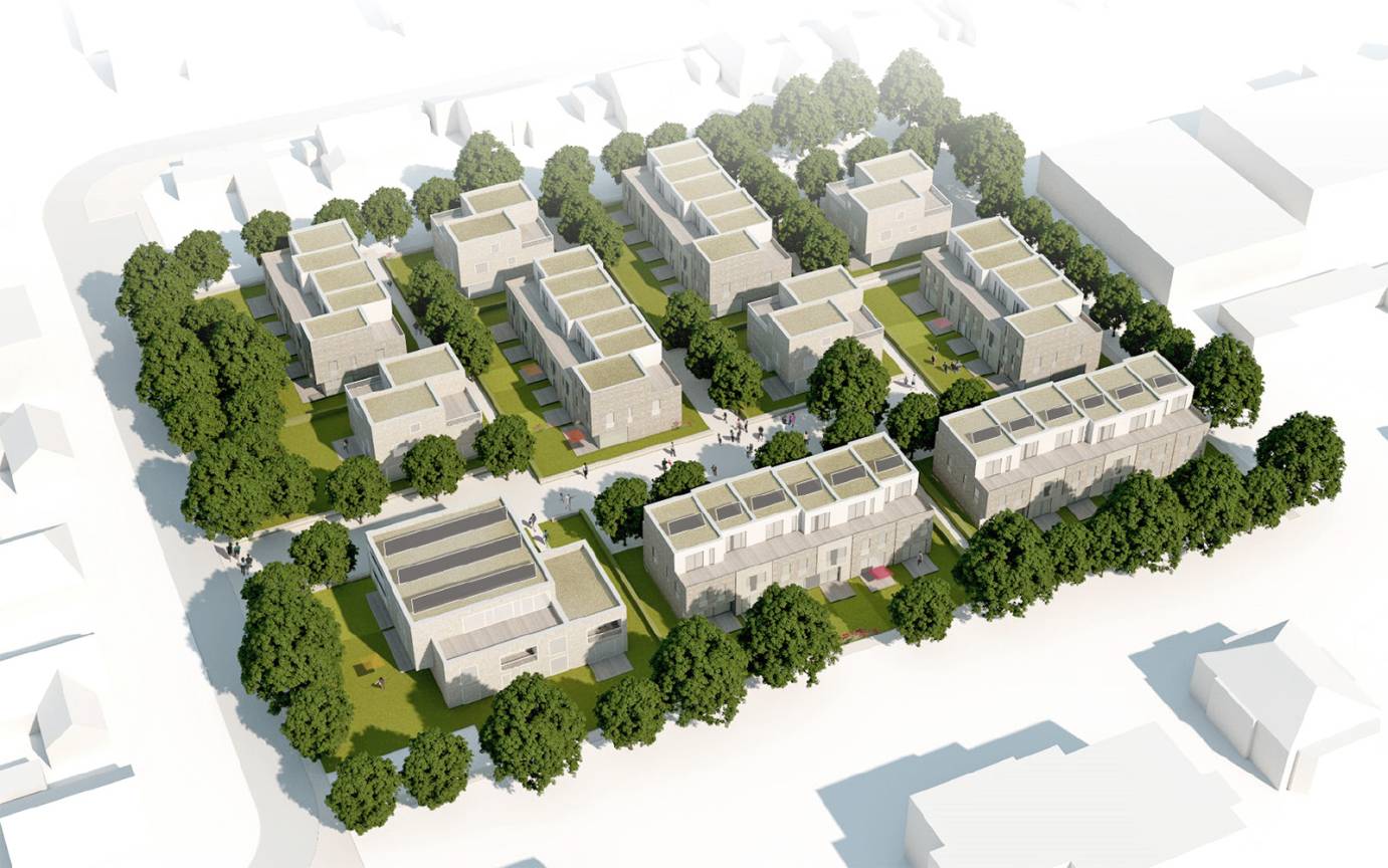 Trenknerweg Vogelperspektive von S&uuml;den